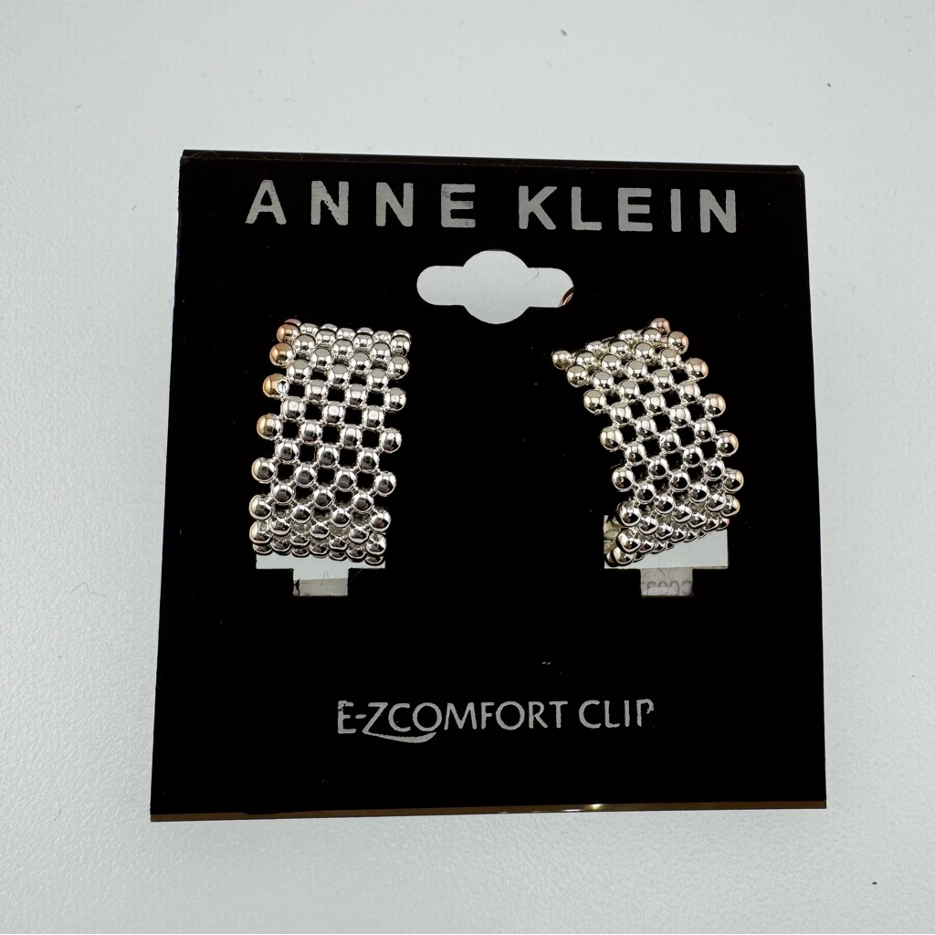 Anne Klein Silver Clip-On Earrings 15$